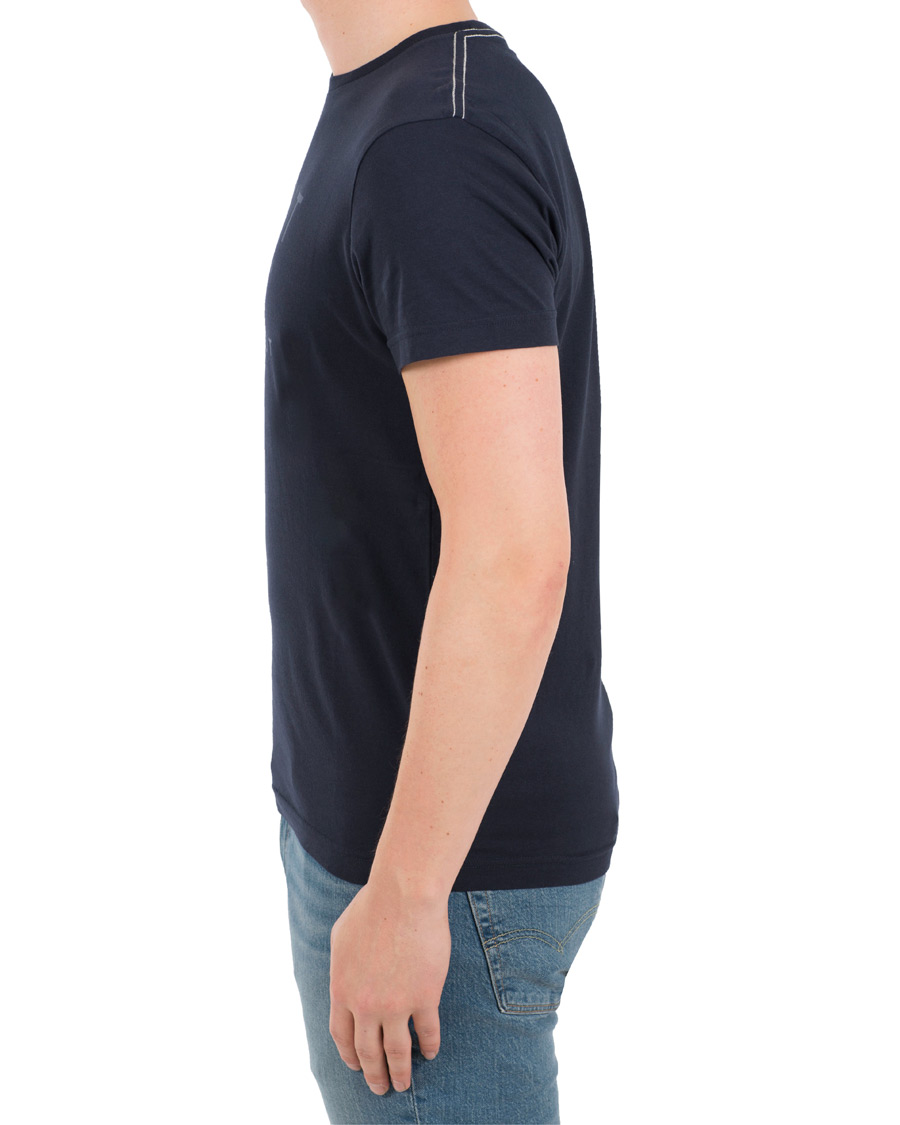 Heren | T-shirts | GANT | New Haven Crew Neck Tee Evening Blue