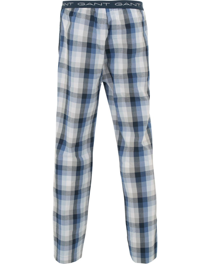 Heren | Ondergoed | GANT | Block Check Pyjama Pants Blue Oean