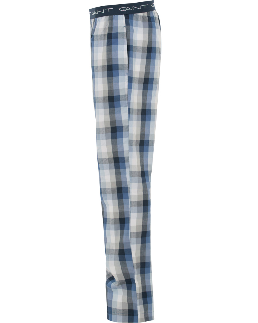 Heren | Ondergoed | GANT | Block Check Pyjama Pants Blue Oean