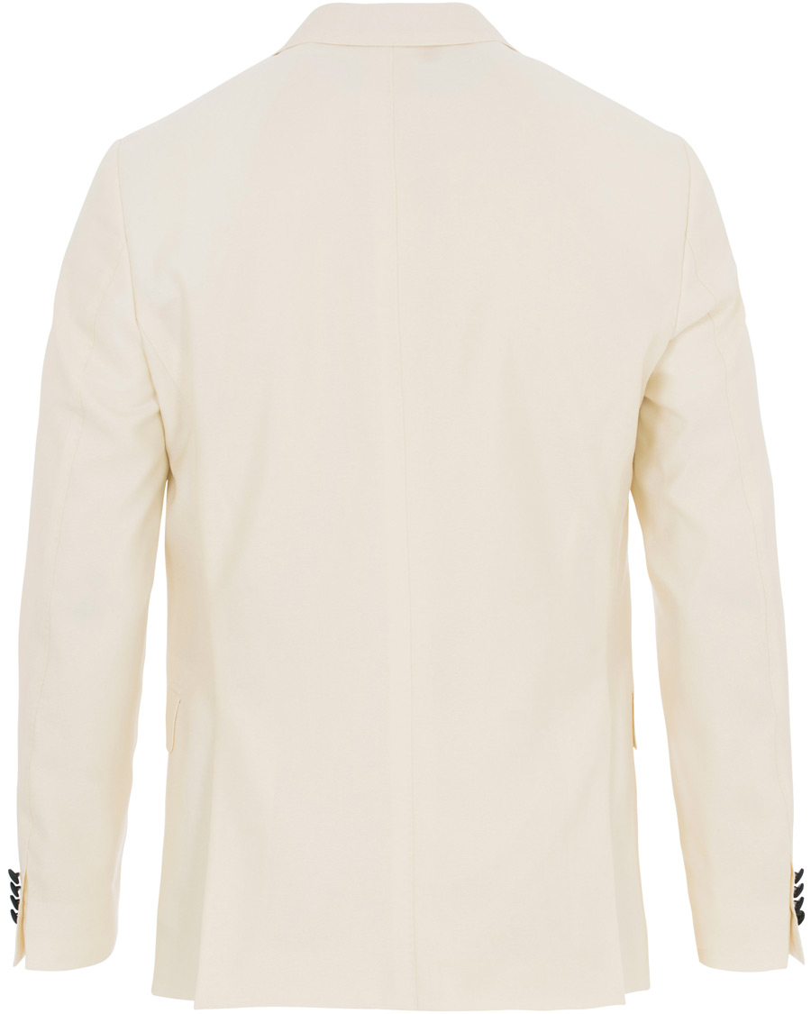 Heren | Blazers | Oscar Jacobson | Elder Peak Lapel Tuxedo Blazer White