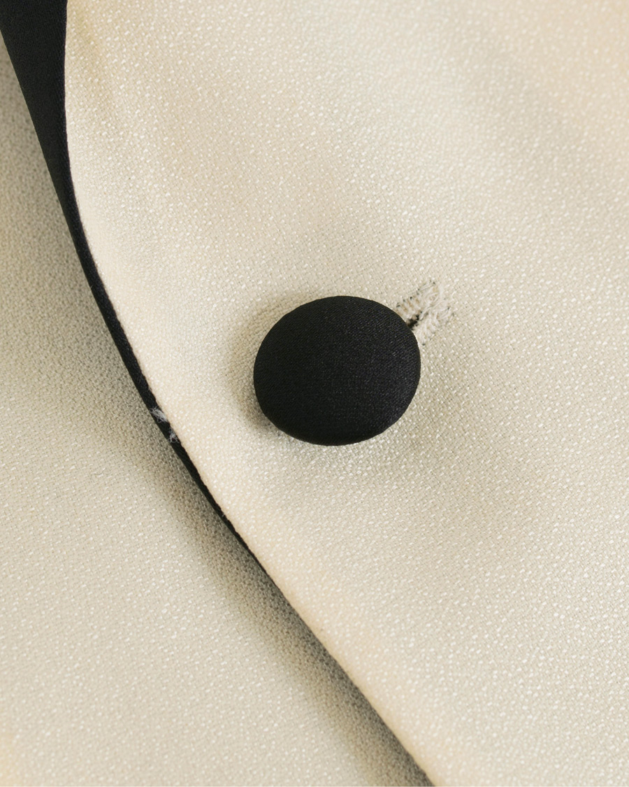 Heren | Blazers | Oscar Jacobson | Elder Peak Lapel Tuxedo Blazer White