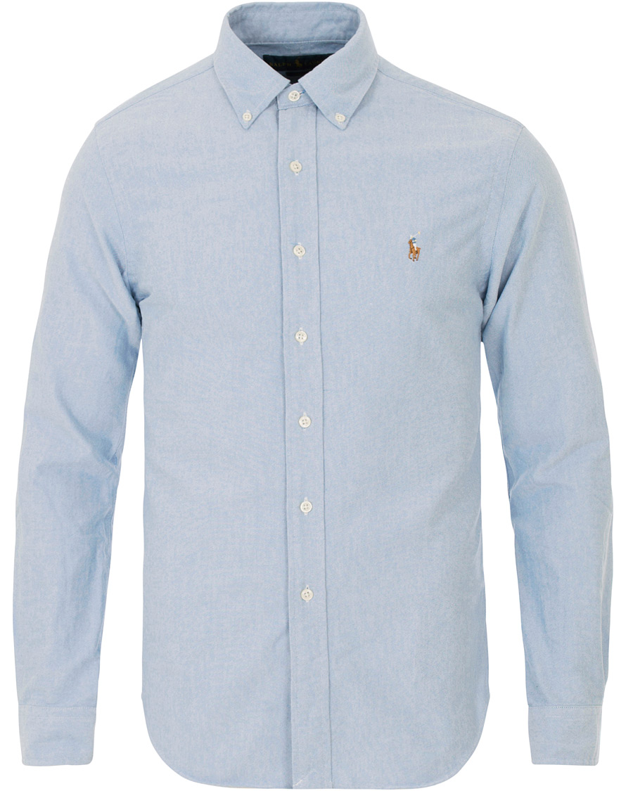 Heren | Overhemden | Polo Ralph Lauren | Slim Fit Shirt Oxford White Blue