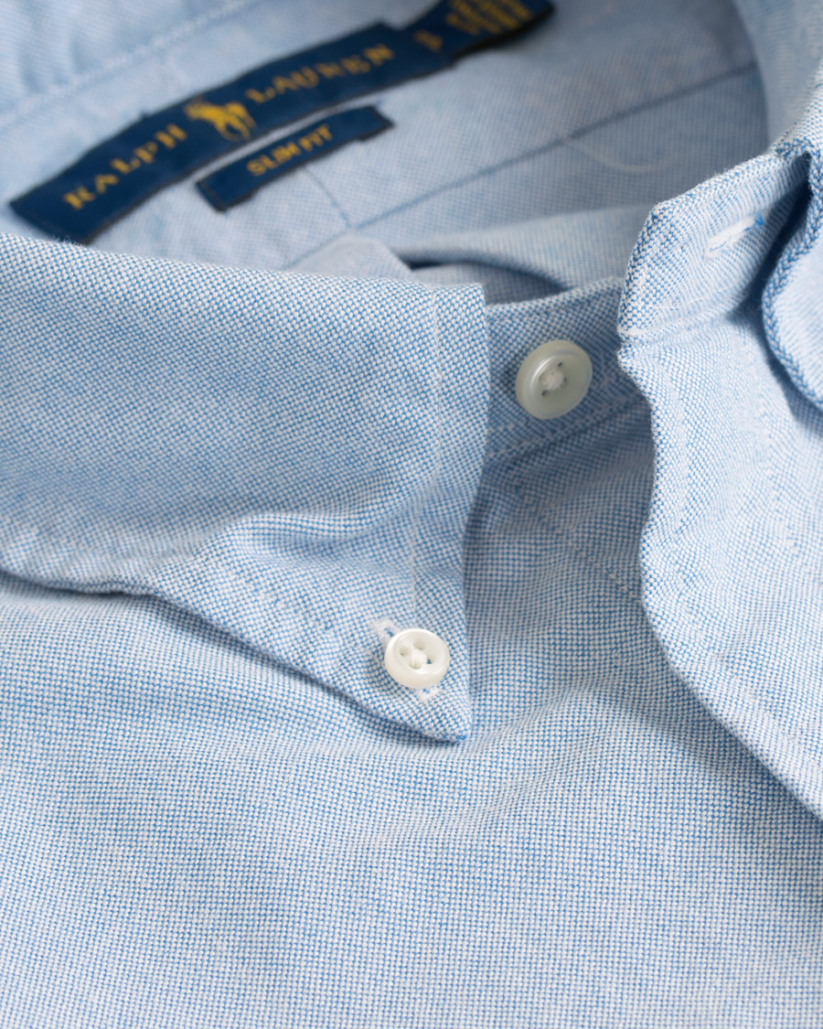 Heren | Overhemden | Polo Ralph Lauren | Slim Fit Shirt Oxford White Blue