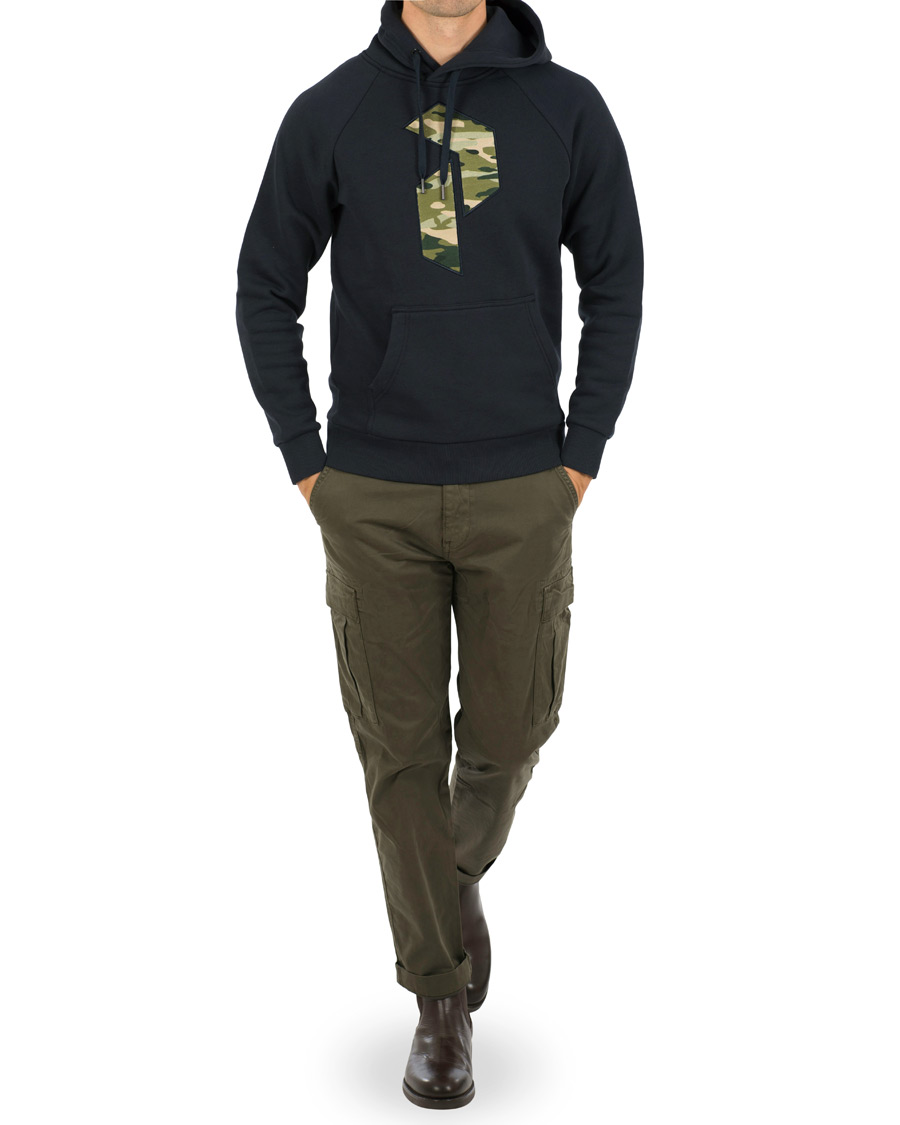 Heren | Truien | Peak Performance | Art Hoodie Salute Blue