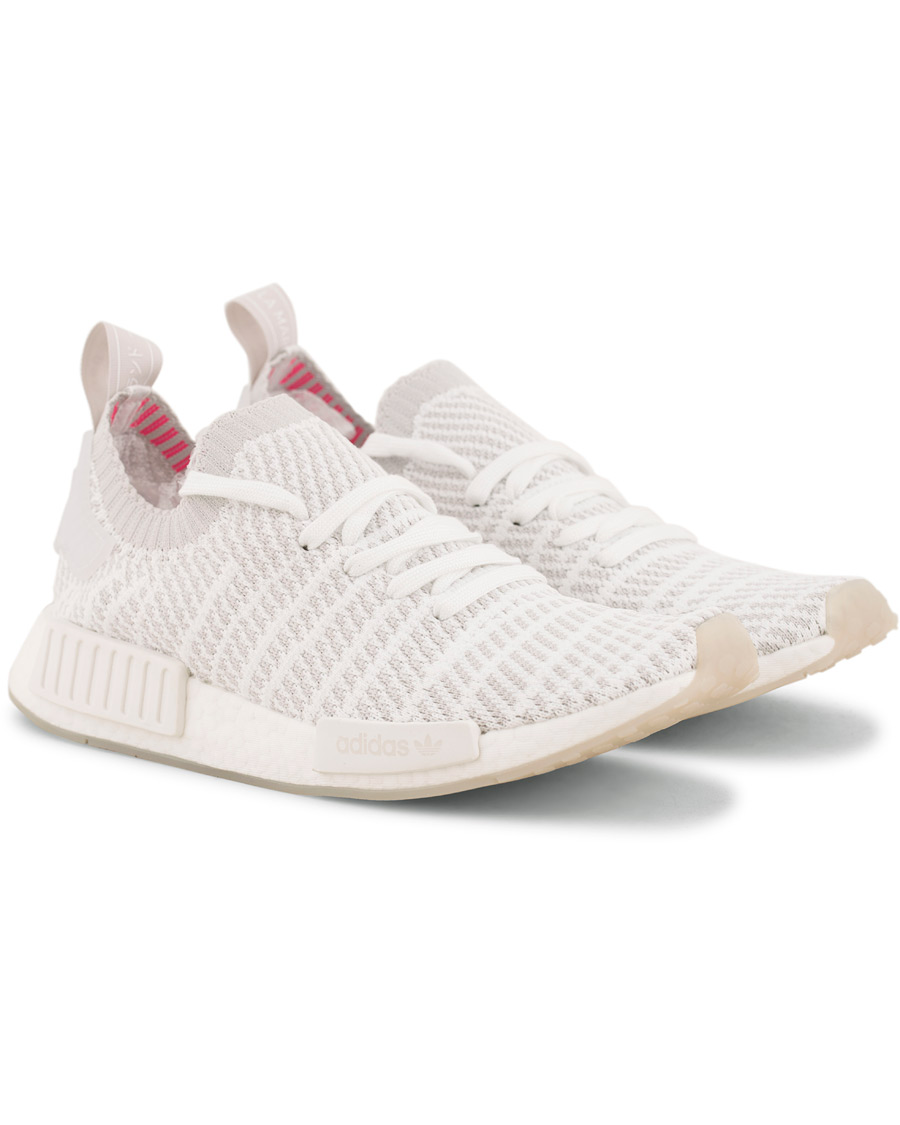 Heren | adidas Originals NMD_R1 Primeknit Running Sneaker White | adidas Originals | NMD_R1 Primeknit Running Sneaker White