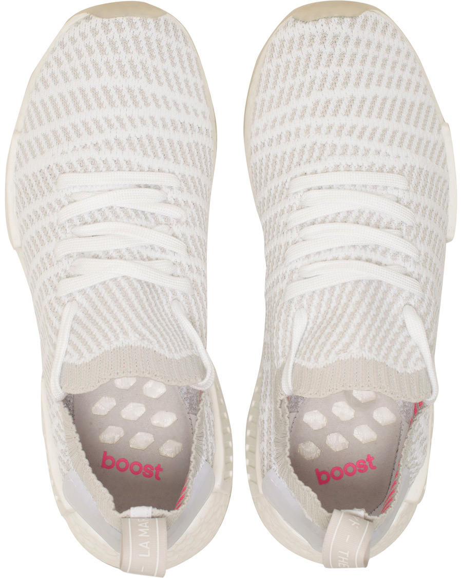 Heren | adidas Originals NMD_R1 Primeknit Running Sneaker White | adidas Originals | NMD_R1 Primeknit Running Sneaker White