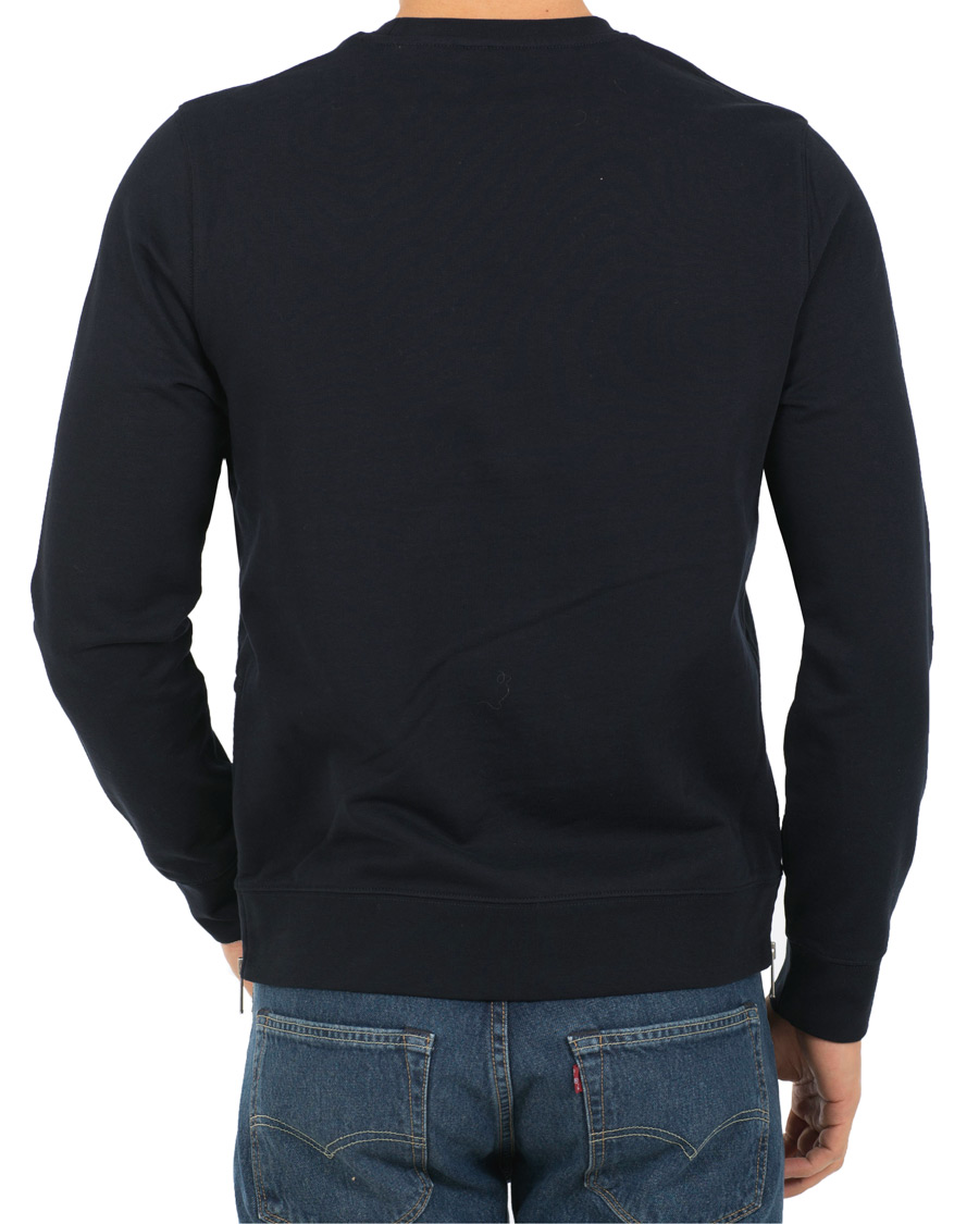 Heren | Truien | Vince | Side Zip Crew Neck Sweatshirt New Coastal Blue