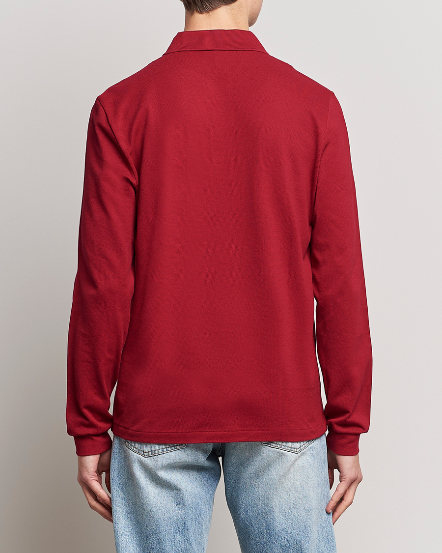 Heren | Polo's | Lacoste | Original Long Sleeve Polo Piké Bordeaux