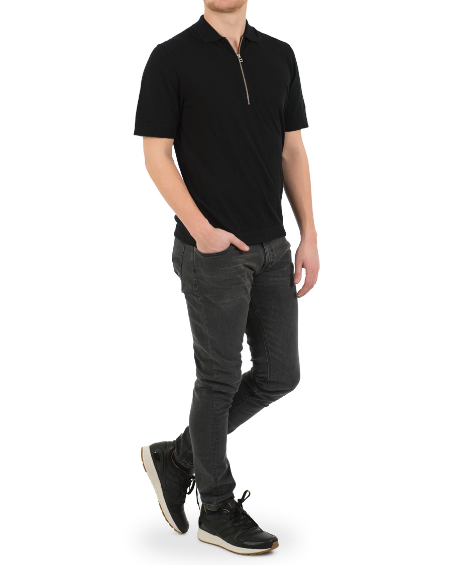Heren | Polo Ralph Lauren Train 100 Calf Running Sneaker Black | Polo Ralph Lauren | Train 100 Calf Running Sneaker Black