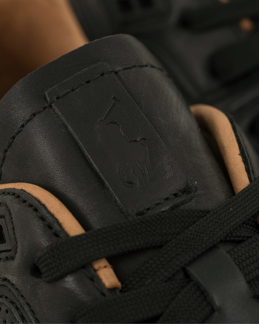 Heren | Polo Ralph Lauren Train 100 Calf Running Sneaker Black | Polo Ralph Lauren | Train 100 Calf Running Sneaker Black