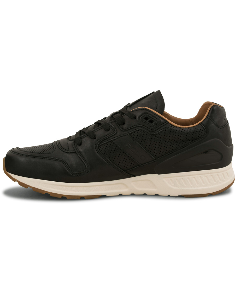 Heren | Polo Ralph Lauren Train 100 Calf Running Sneaker Black | Polo Ralph Lauren | Train 100 Calf Running Sneaker Black