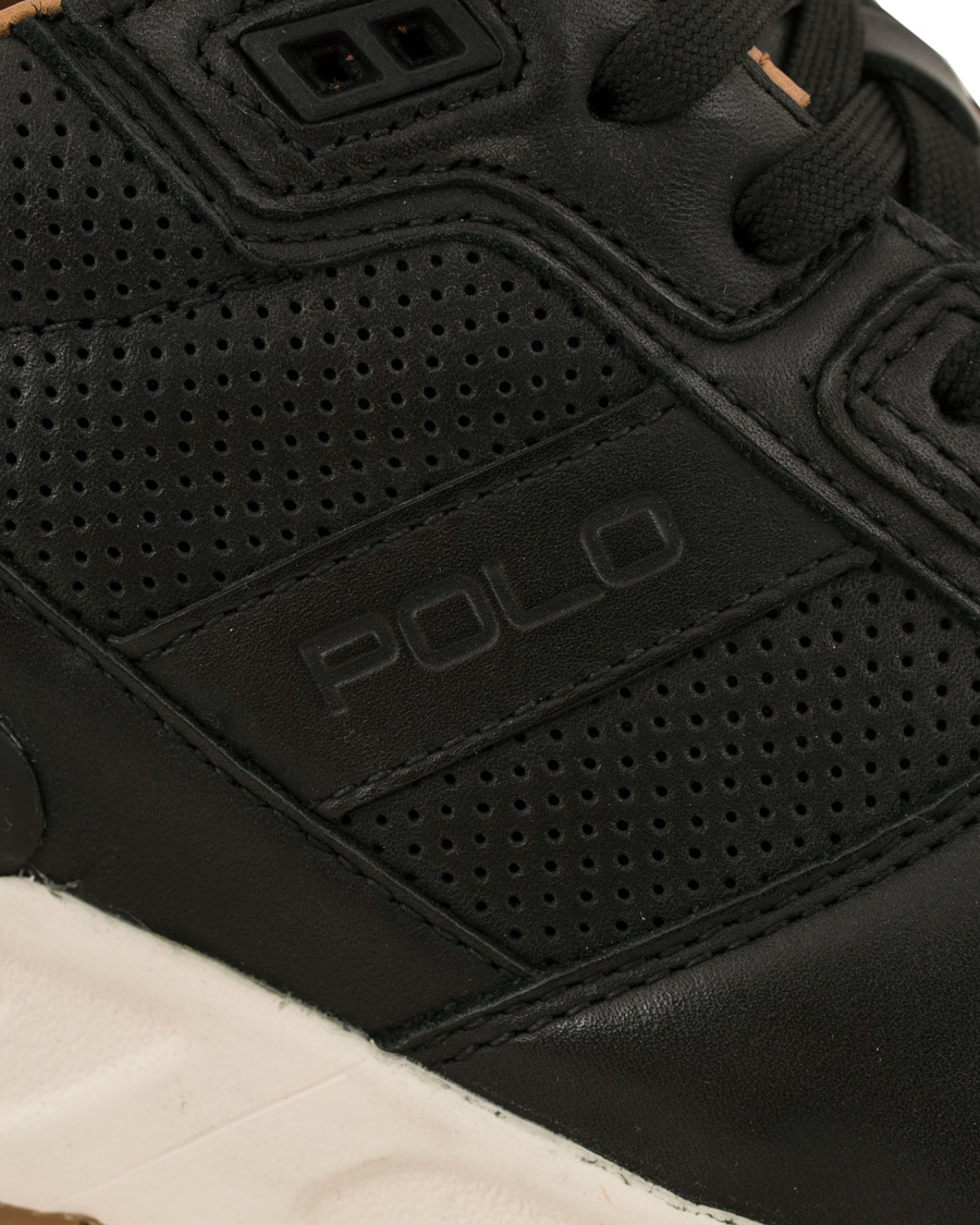 Heren | Polo Ralph Lauren Train 100 Calf Running Sneaker Black | Polo Ralph Lauren | Train 100 Calf Running Sneaker Black