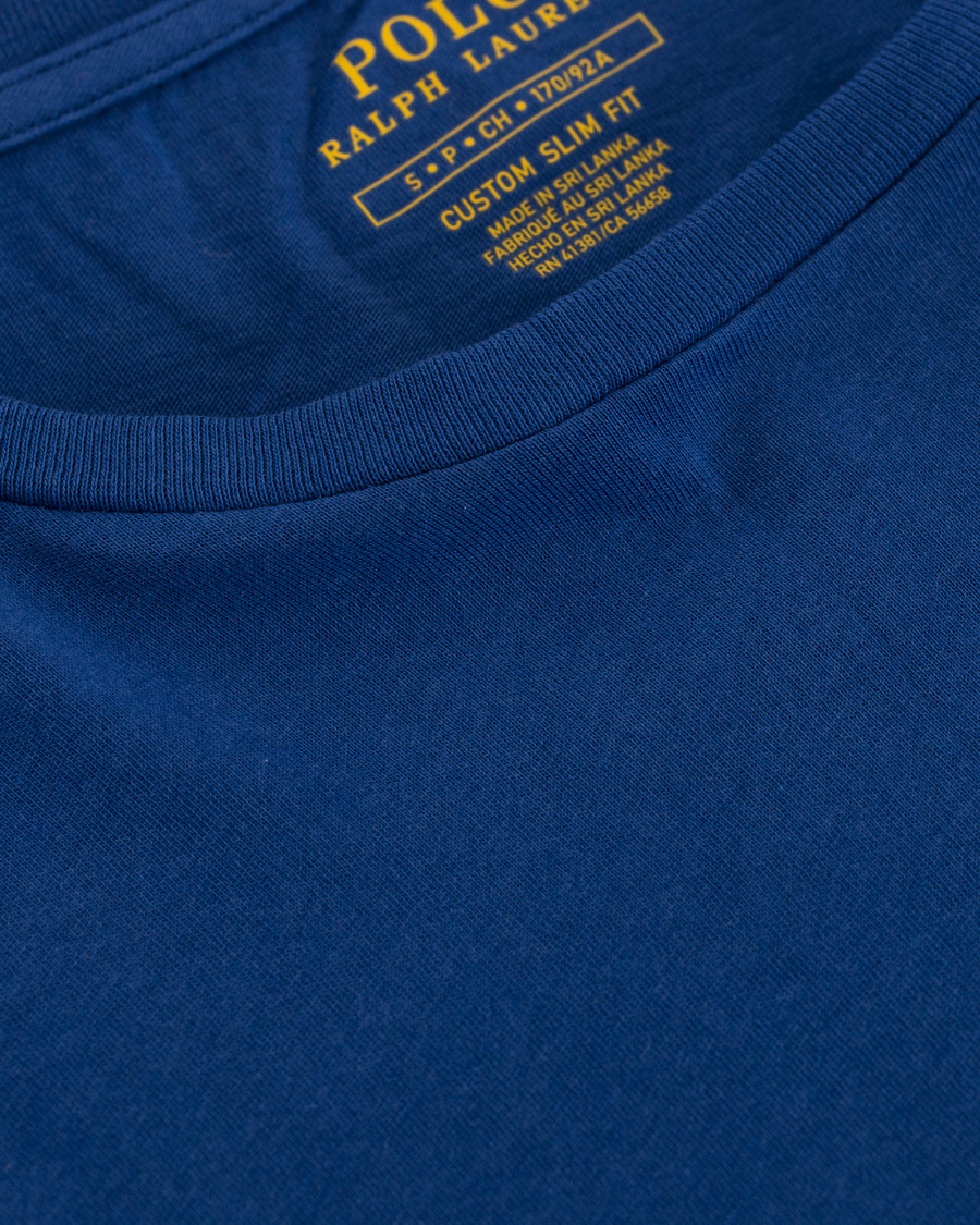 Heren | T-shirts | Polo Ralph Lauren | Custom Fit Pocket Crew Neck Tee Provincetown Blue
