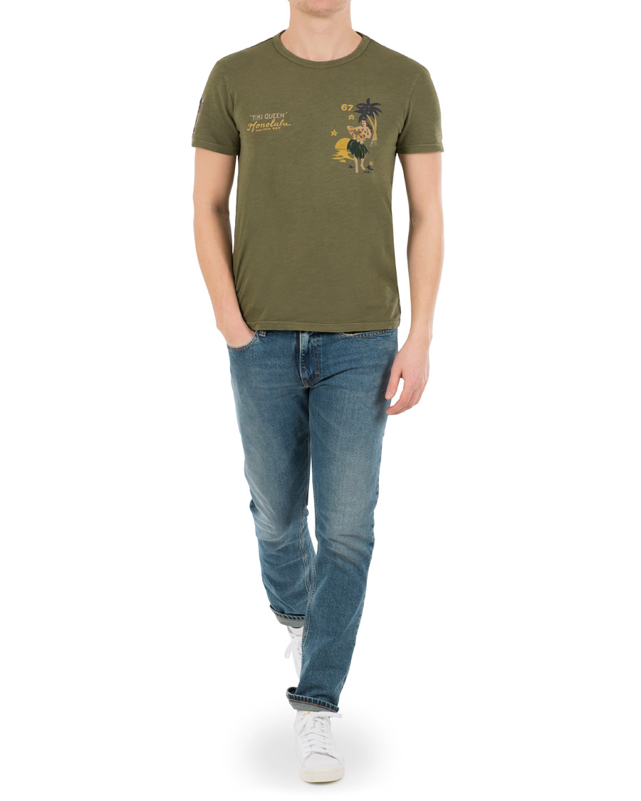 Heren | T-shirts | Polo Ralph Lauren | Hawaii Print Crew Neck Tee Defender Green