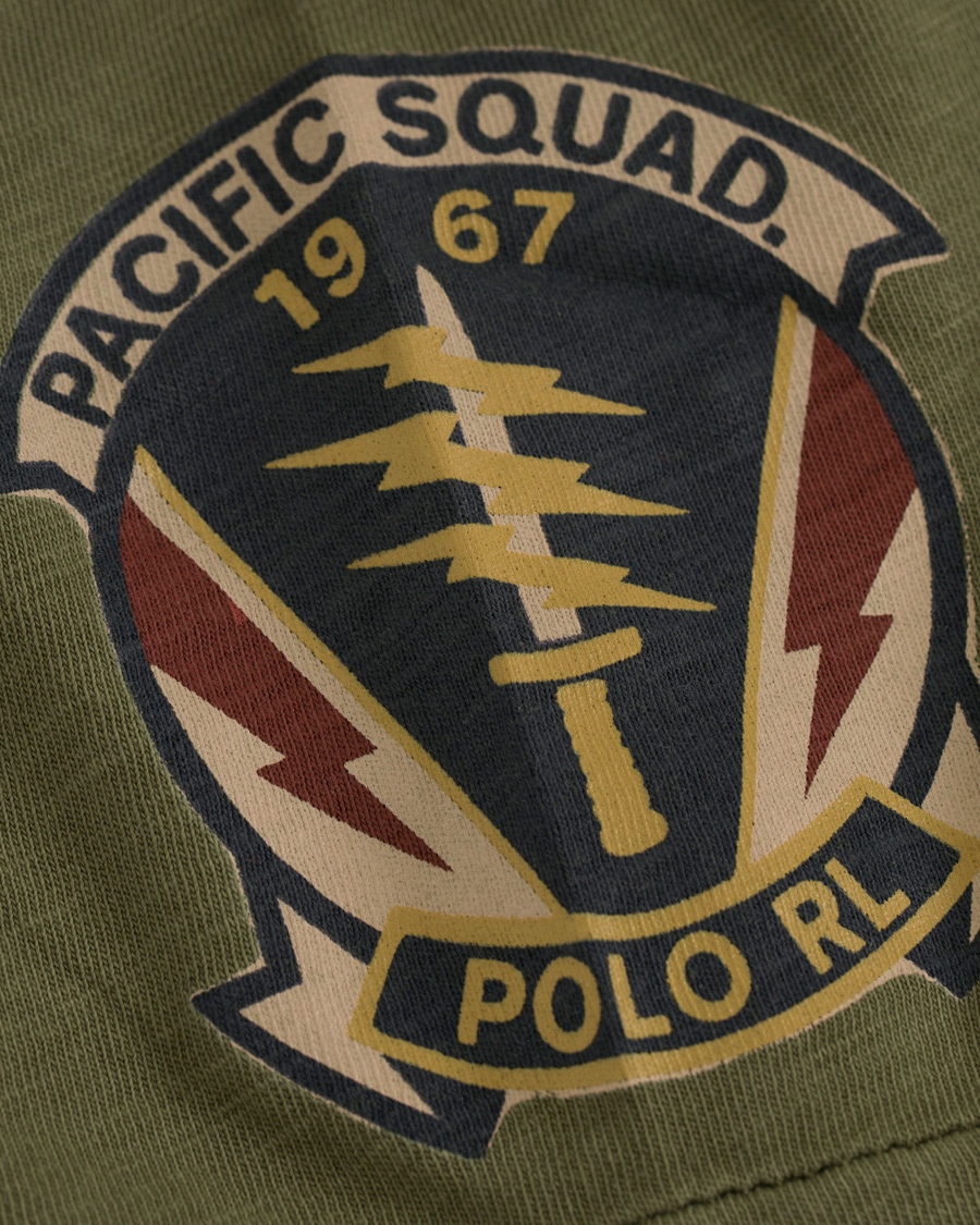 Heren | T-shirts | Polo Ralph Lauren | Hawaii Print Crew Neck Tee Defender Green