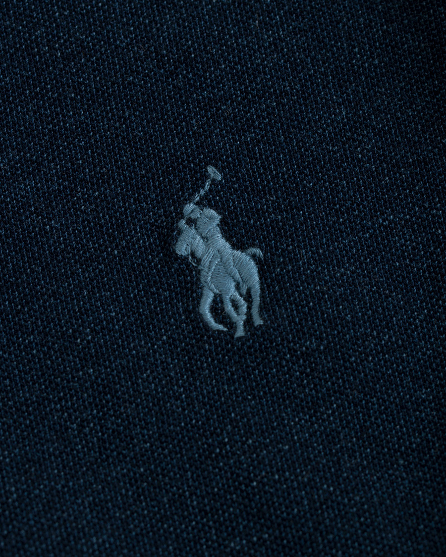 Heren | Polo's | Polo Ralph Lauren | Featherweight Grandad Collar Polo Dark Indigo