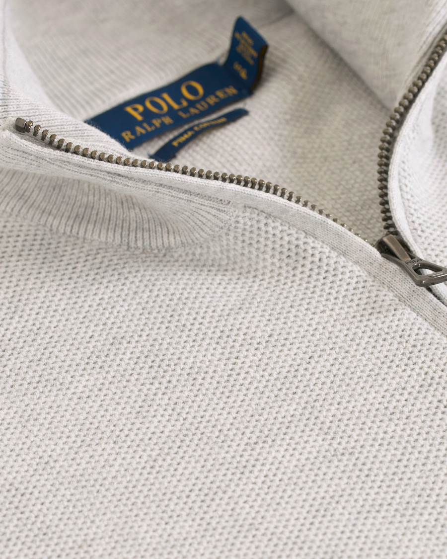 Heren | Truien | Polo Ralph Lauren | Texture Half Zip Lawrence Grey Heather