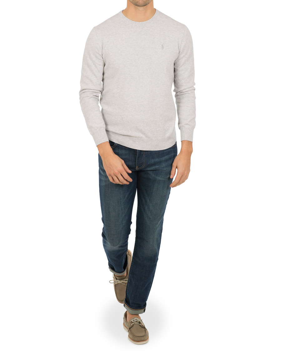 Heren | Truien | Polo Ralph Lauren | Pima Cotton Crew Neck Pullover Lawrence Grey Heather