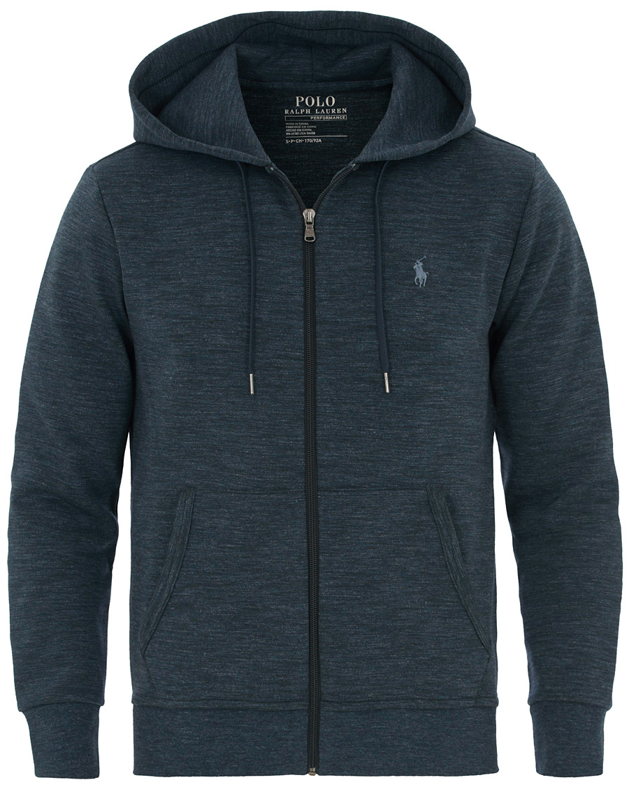 Heren | Truien | Polo Ralph Lauren | Tech Performance Full Zip Hoodie Blue Eclipse