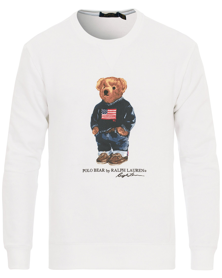 Heren | Truien | Polo Ralph Lauren | Printed Bear Crew Neck Sweatshirt White