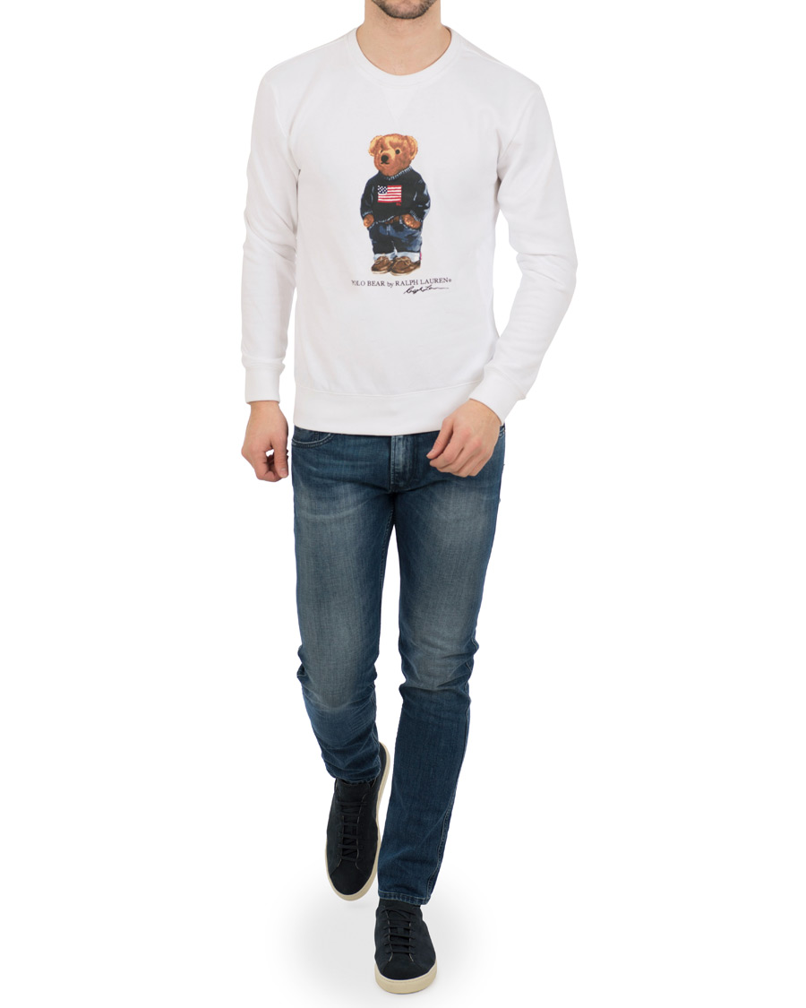 Heren | Truien | Polo Ralph Lauren | Printed Bear Crew Neck Sweatshirt White