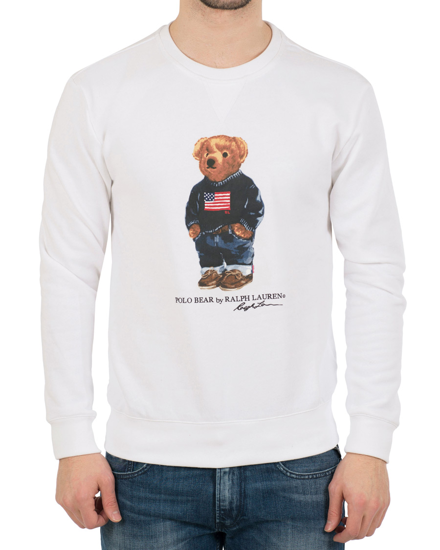 Heren | Truien | Polo Ralph Lauren | Printed Bear Crew Neck Sweatshirt White