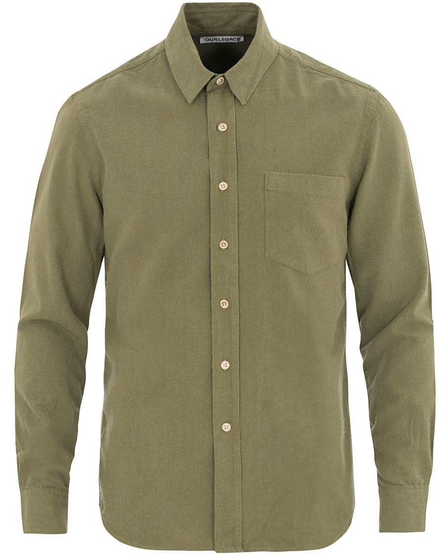Heren | Overhemden | Our Legacy | Classic Shirt Silk Light Olive