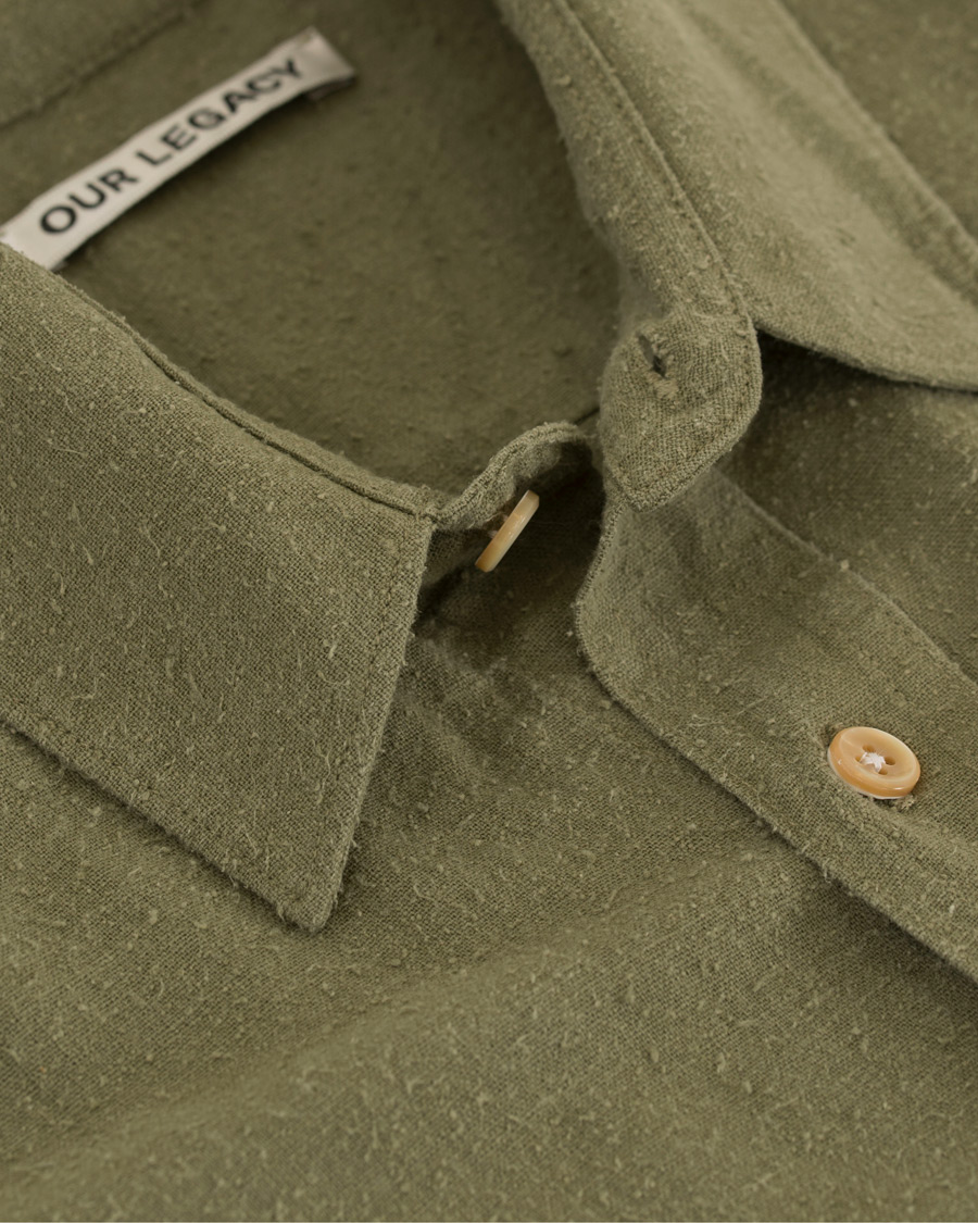 Heren | Overhemden | Our Legacy | Classic Shirt Silk Light Olive