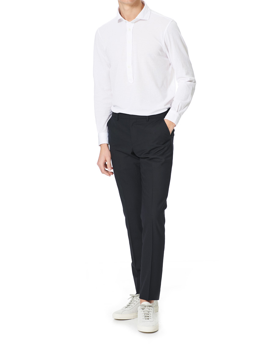 Heren | Broeken | Filippa K | Liam Cool Wool Slacks Dark Navy