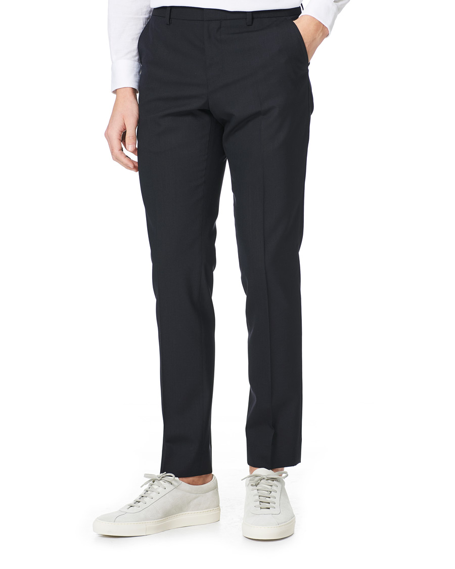 Heren | Broeken | Filippa K | Liam Cool Wool Slacks Dark Navy