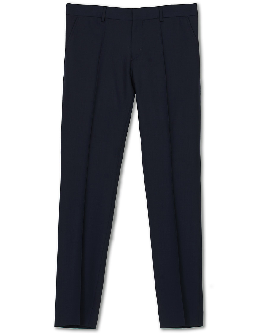 Heren | Broeken | Filippa K | Liam Cool Wool Slacks Hope Blue