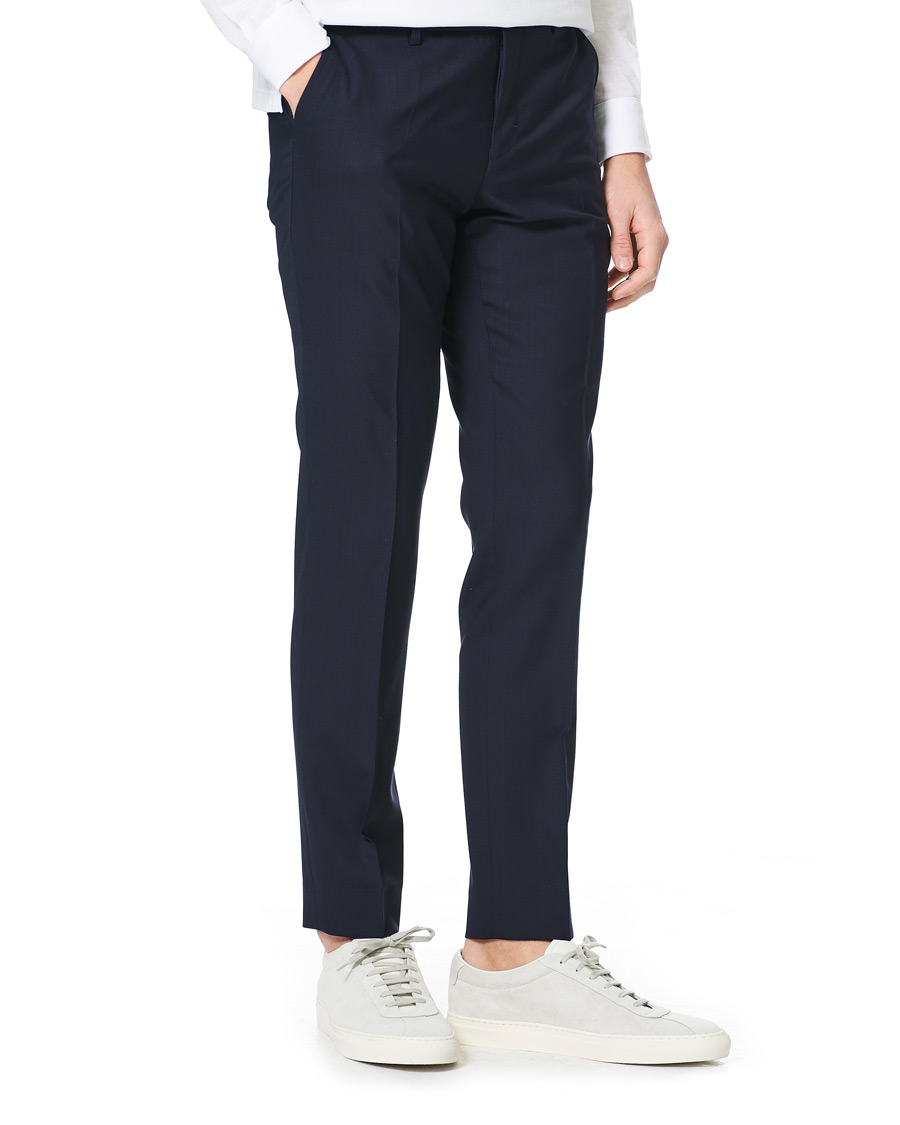 Heren | Broeken | Filippa K | Liam Cool Wool Slacks Hope Blue