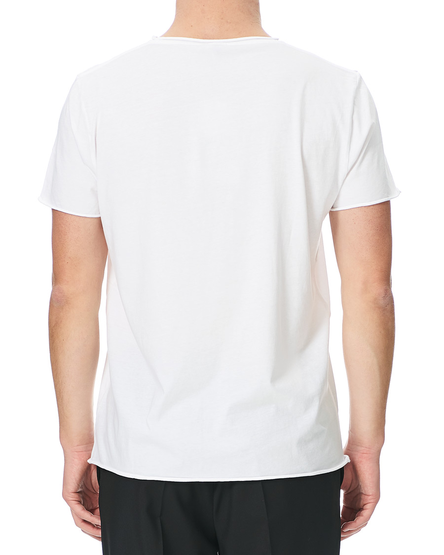 Heren | T-shirts | Filippa K | Roll Neck Crew Neck Tee White