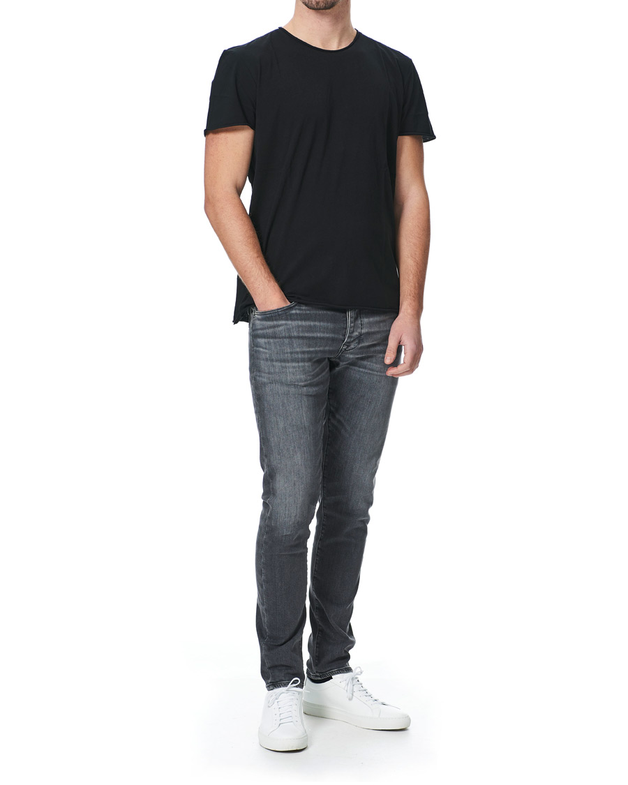 Heren | T-shirts | Filippa K | Roll Neck Crew Neck Tee Black