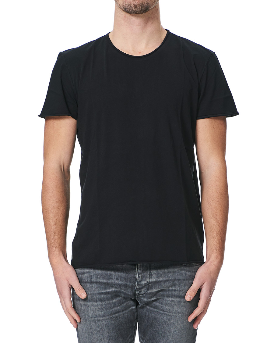 Heren | T-shirts | Filippa K | Roll Neck Crew Neck Tee Black