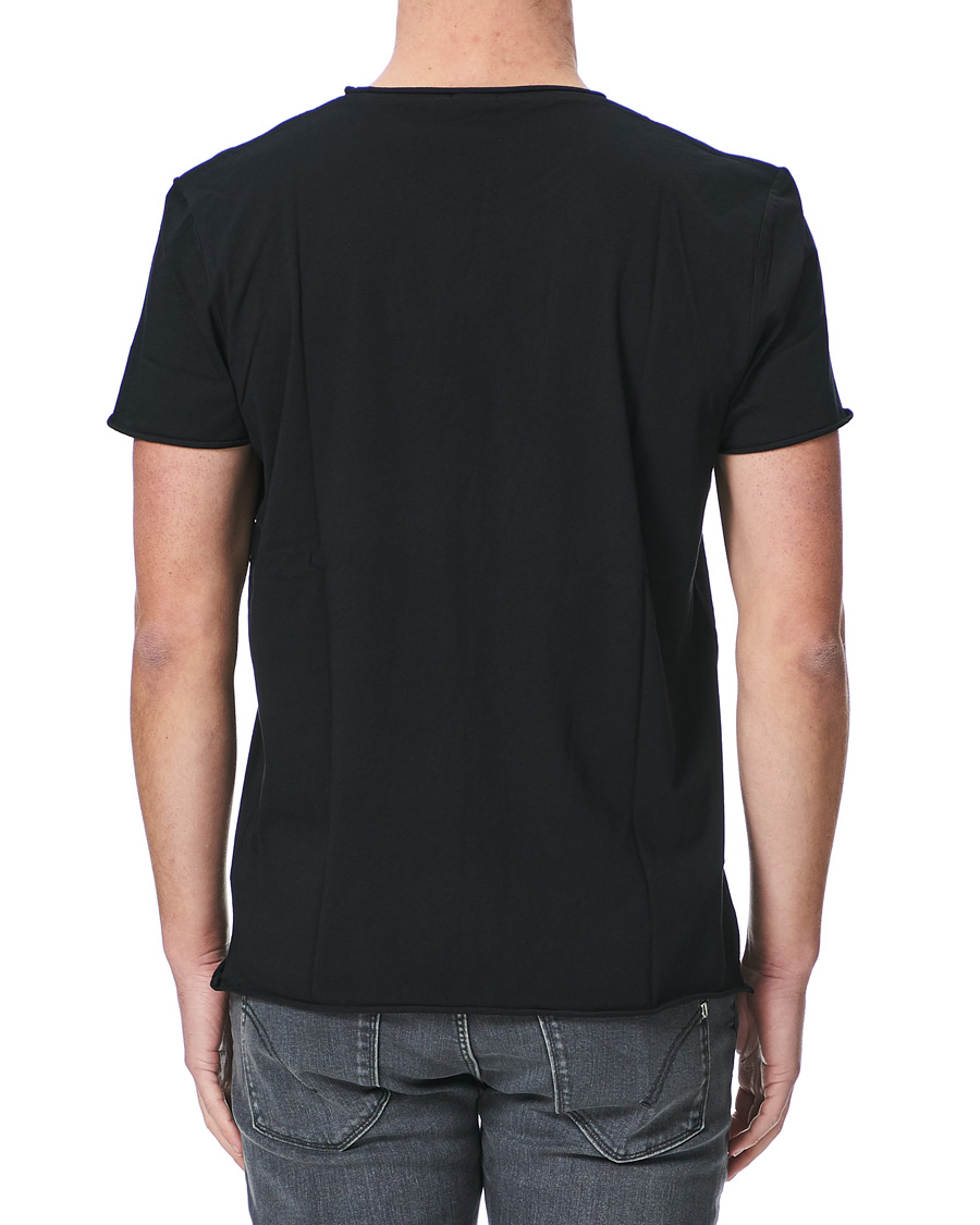 Heren | T-shirts | Filippa K | Roll Neck Crew Neck Tee Black