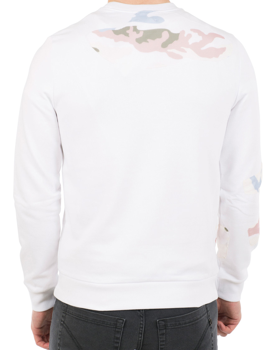 Heren | Truien | Dondup | Camo Print Crew Neck Sweatshirt White