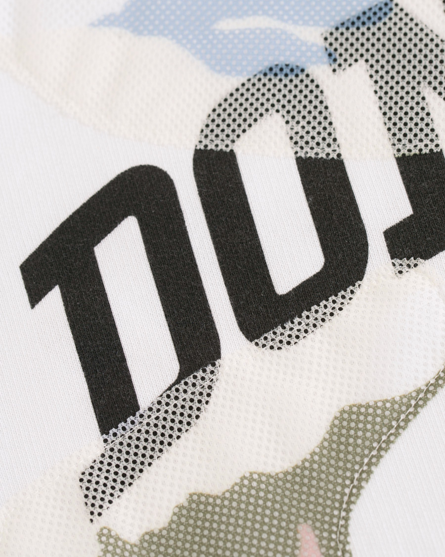 Heren | Truien | Dondup | Camo Print Crew Neck Sweatshirt White