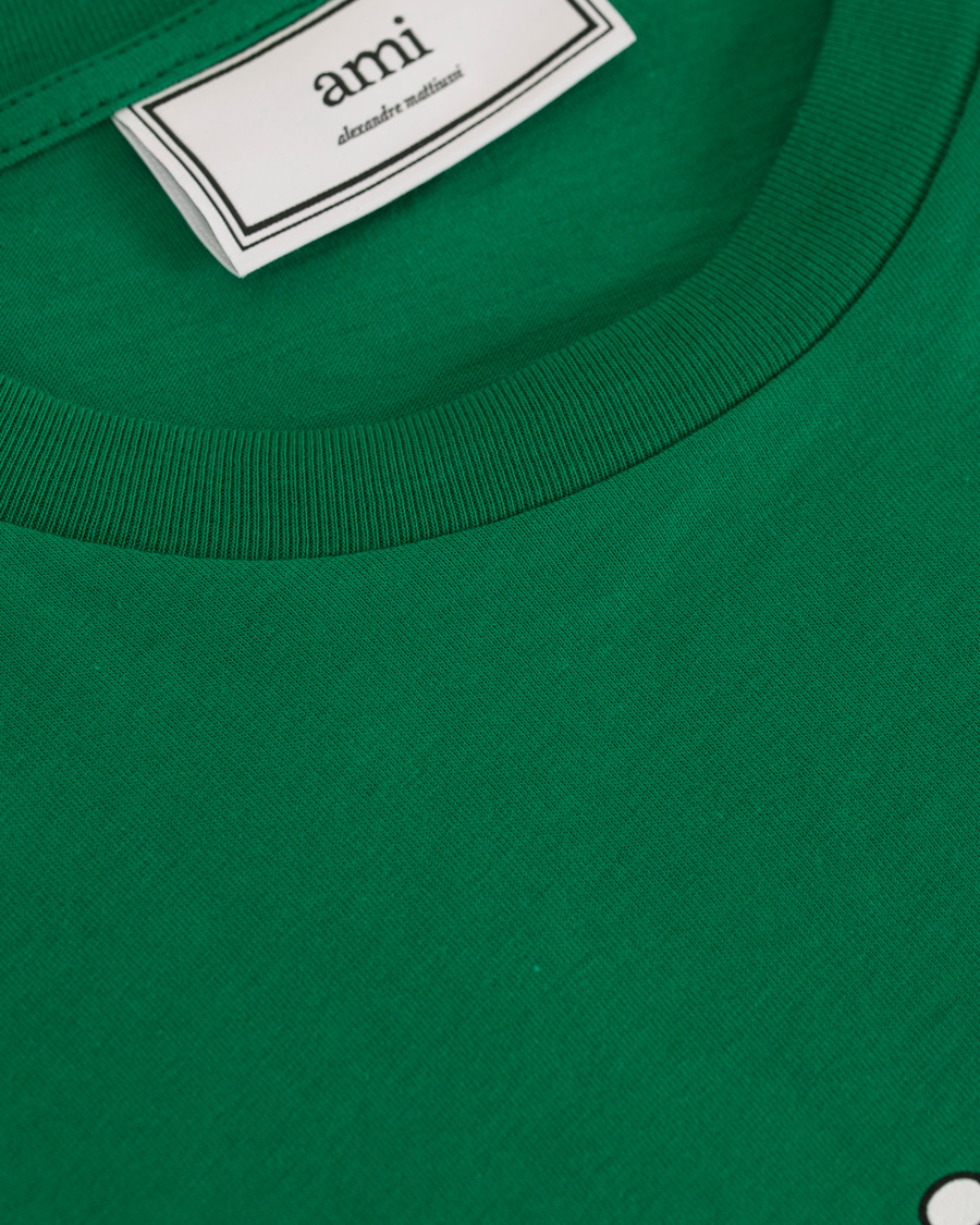 Heren | T-shirts | AMI | Wish you where here T-shirt Green