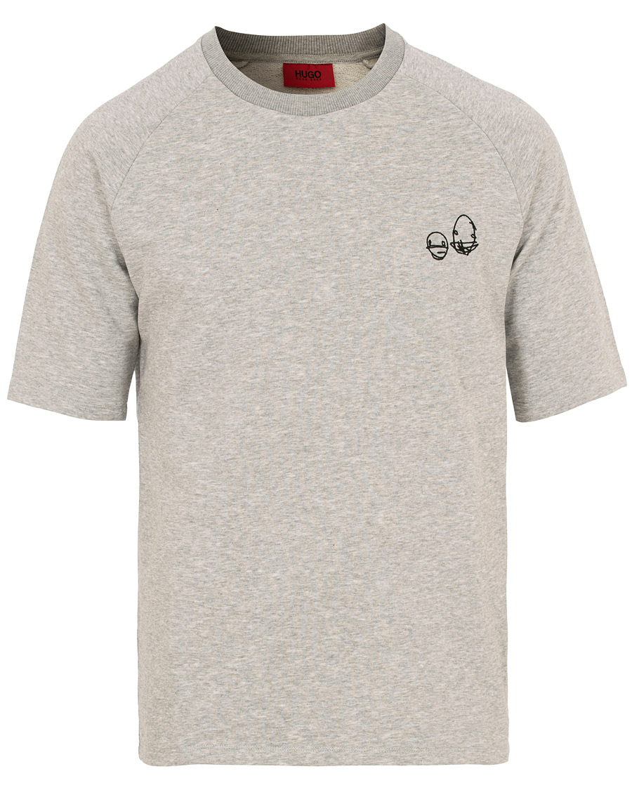 Heren | T-shirts | HUGO | Deast Sweat Tee Grey
