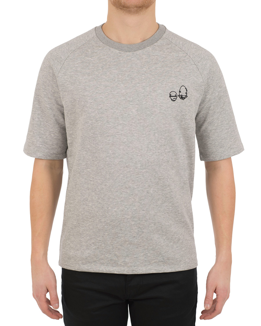 Heren | T-shirts | HUGO | Deast Sweat Tee Grey