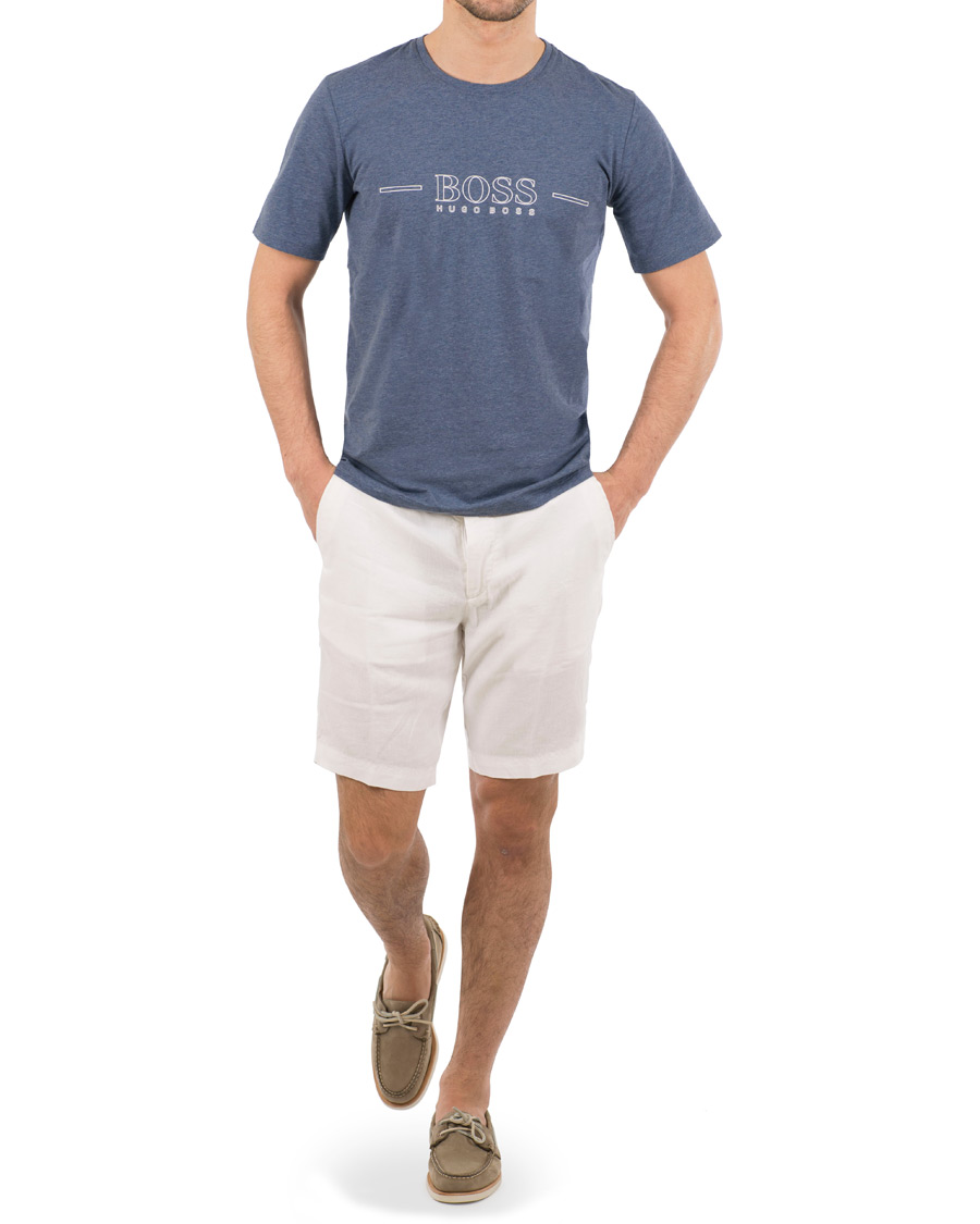 Heren | T-shirts | BOSS BLACK | BOSS Urban Tee Open Blue