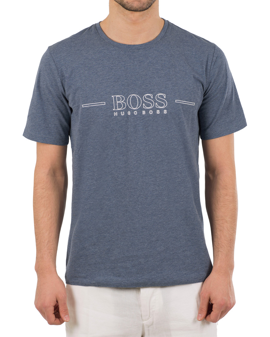 Heren | T-shirts | BOSS BLACK | BOSS Urban Tee Open Blue