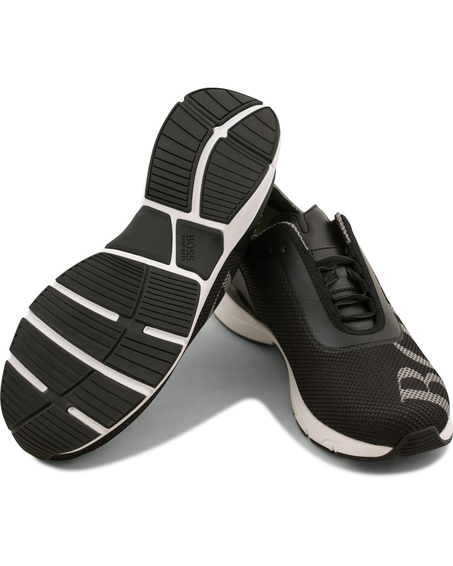 Heren | BOSS Athleisure Velocity Running Mesh Sneaker Black | BOSS GREEN | BOSS Athleisure Velocity Running Mesh Sneaker Black