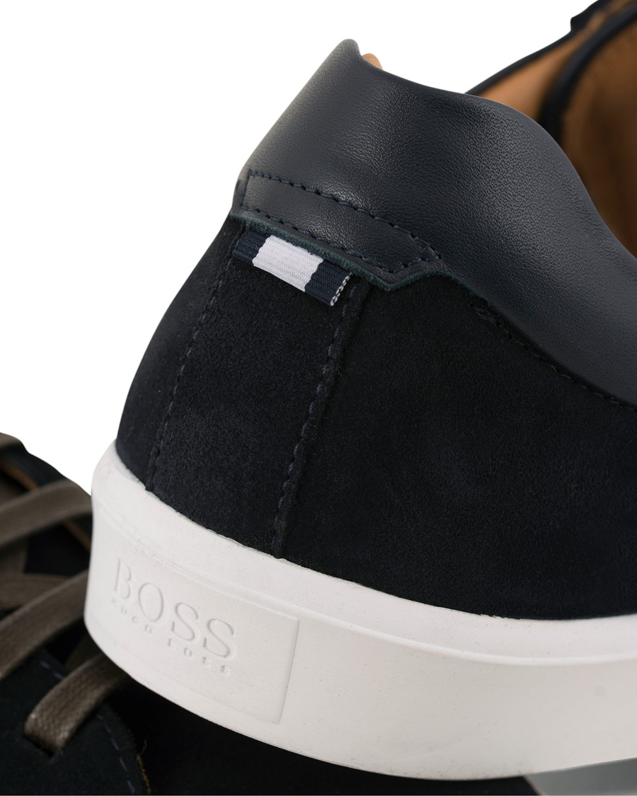 Heren | BOSS Escape Tenn Sneaker Navy Suede | BOSS BLACK | BOSS Escape Tenn Sneaker Navy Suede