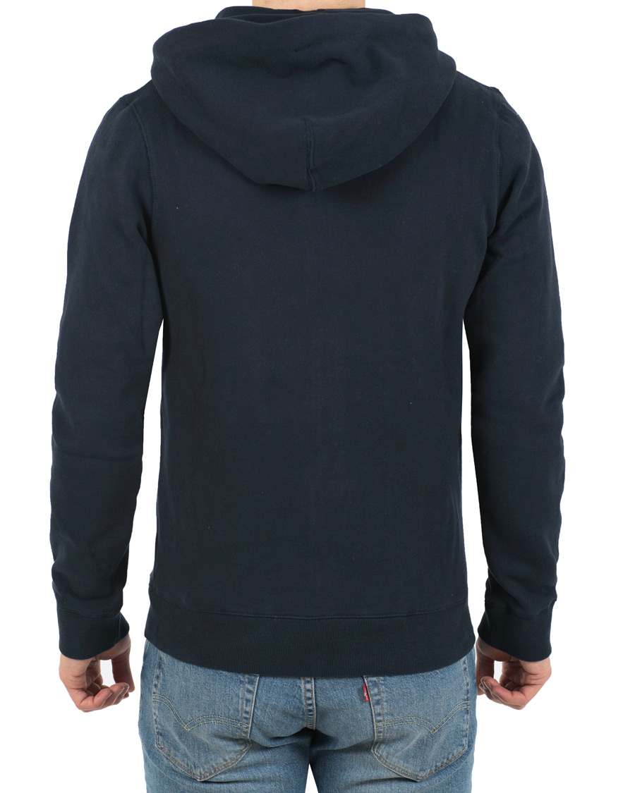 Heren | Truien | Lexington | Michael Full Zip Hoodie Deepest Blue