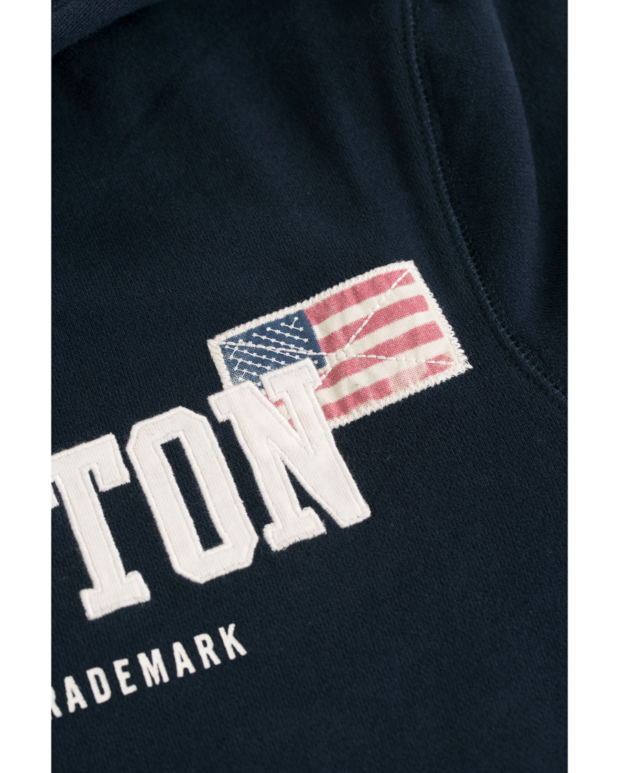 Heren | Truien | Lexington | Michael Full Zip Hoodie Deepest Blue