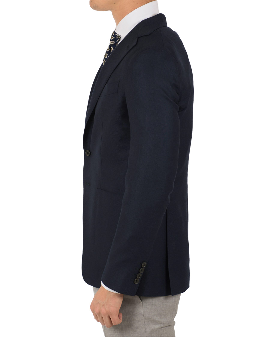 Heren | Blazers | Caruso | Structure Wool Blazer Navy