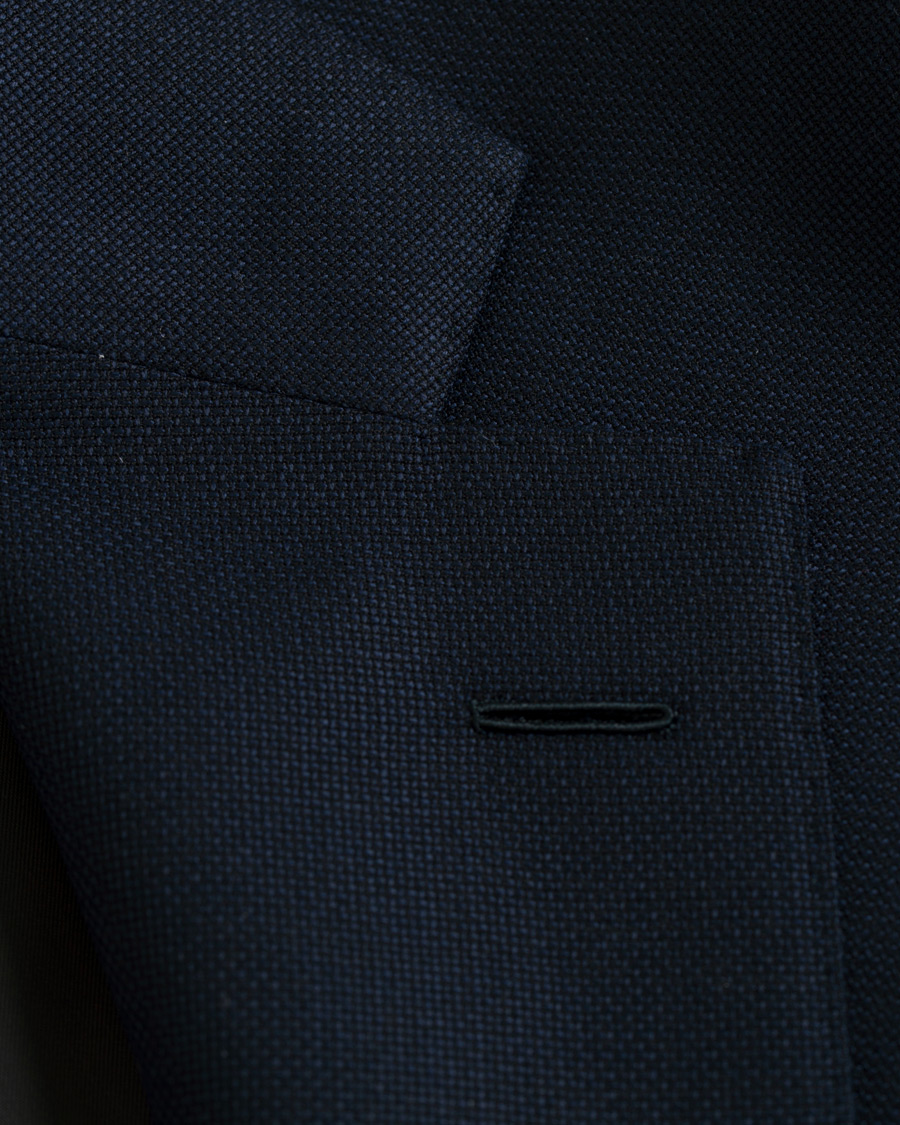 Heren | Blazers | Caruso | Structure Wool Blazer Navy
