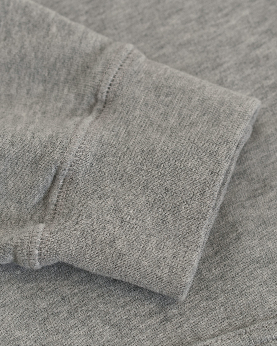 Heren | Truien | Sunspel | Loopback Hoodie Light Grey
